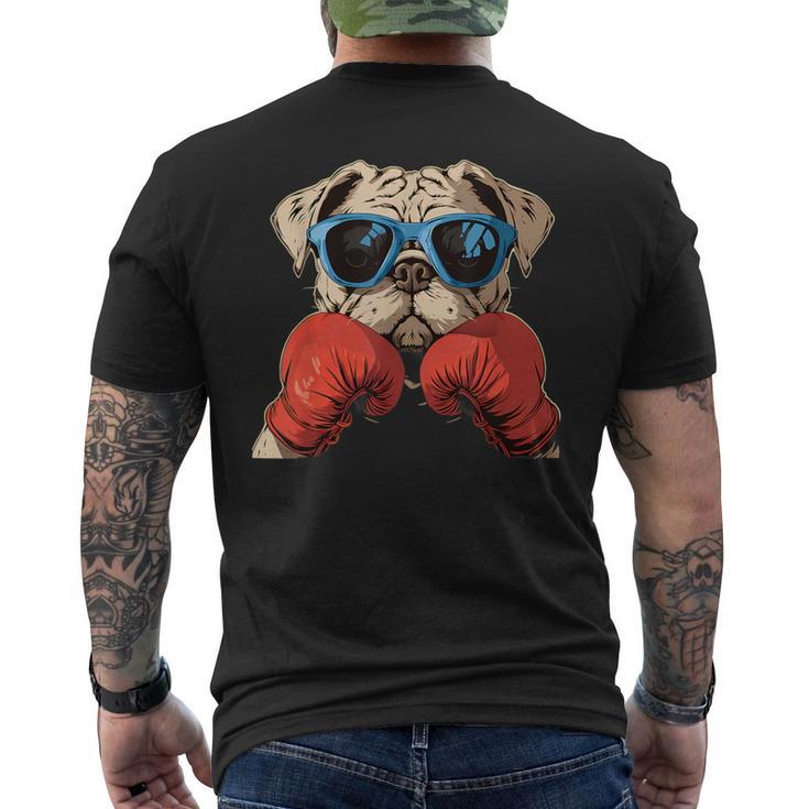 Boxeo Bulldog Amante Dueño Kickboxing Divertido Boxer Perro Camiseta Hombre Estampado Espalda