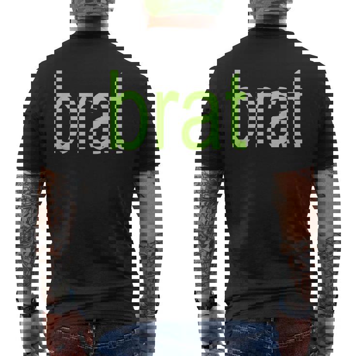 Brat 特大サイズ オールカラー ブラック ホワイト グリーン シャルトリューズ ギフト メンズTシャツ バックプリント