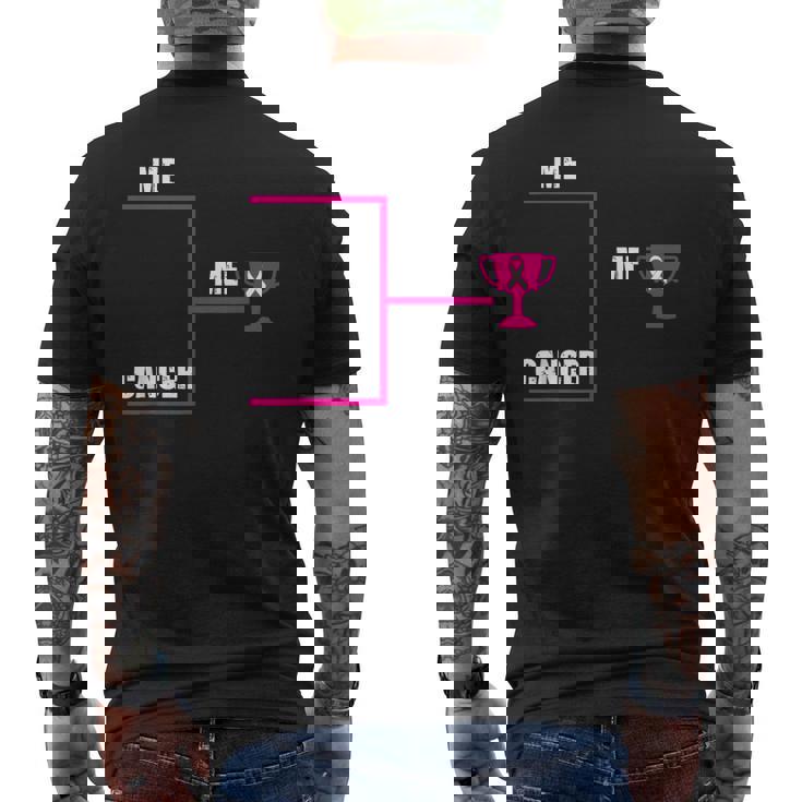 Breast Cancer Me Winner ブラケット インスピレーショナル啓発ギフト メンズTシャツ バックプリント