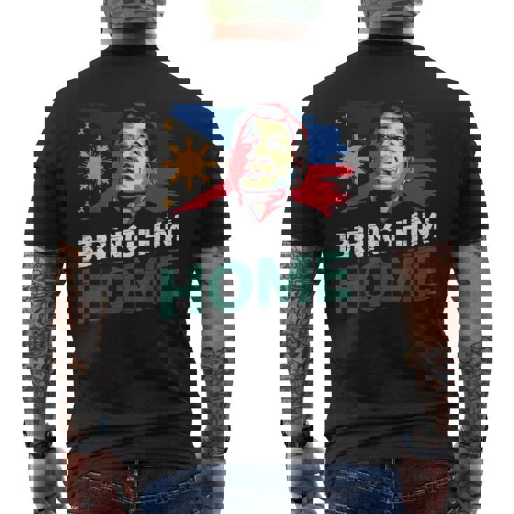 Bring Him Home サポーター Digong Duterte フィリピン Du30 メンズTシャツ バックプリント