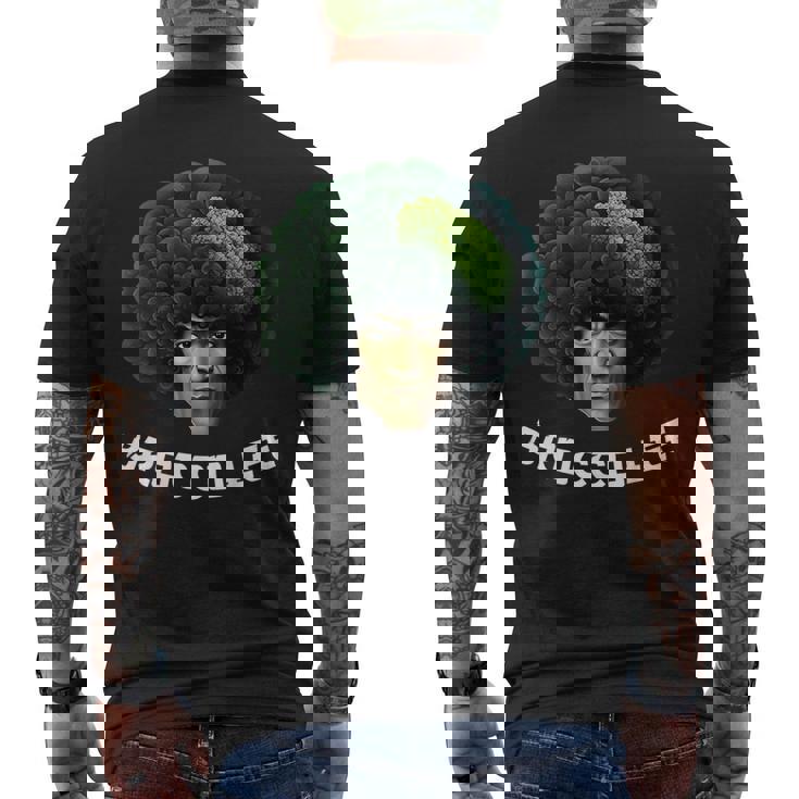 Brocco Lee ブロッコリー ブルースビーガン ベジタリアン ワードゲーム メンズTシャツ バックプリント