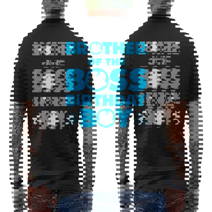 Brother Of The Boss 誕生日 男の子 赤ちゃん 家族 デコレーション メンズTシャツ バックプリント