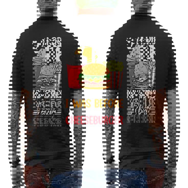 Burger メンズ レディース チーズバーガー ファーストフード バーガー愛好家 メンズTシャツ バックプリント