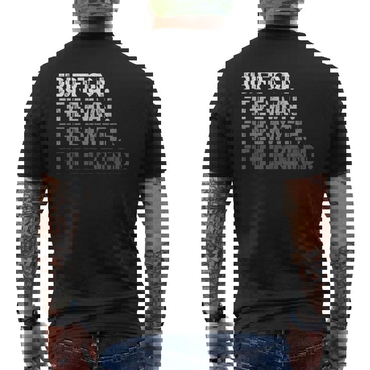 Burton -The Man Myth Legend メンズTシャツ バックプリント