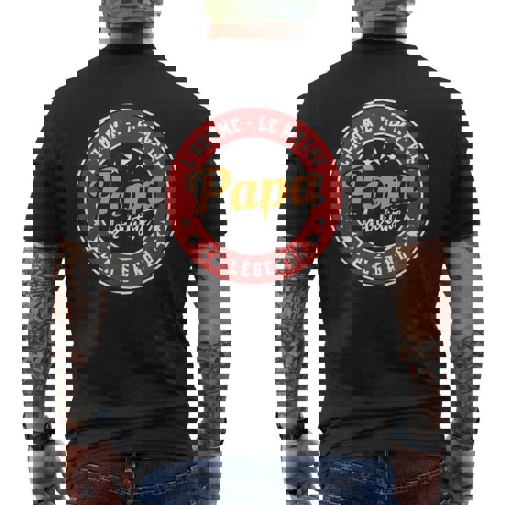 Cadeau Papa Bouliste Humour Pétanque Homme Mythe Légende T-shirt imprimé au dos