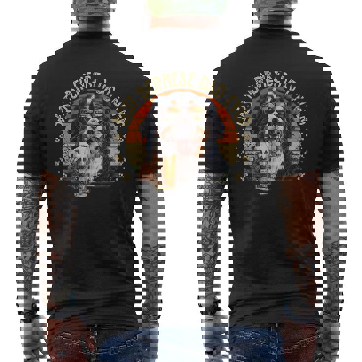 Cane Bernese Mountain Dad Dog Divertente Festa Del Papà Cane T-shirt da uomo con stampa posteriore
