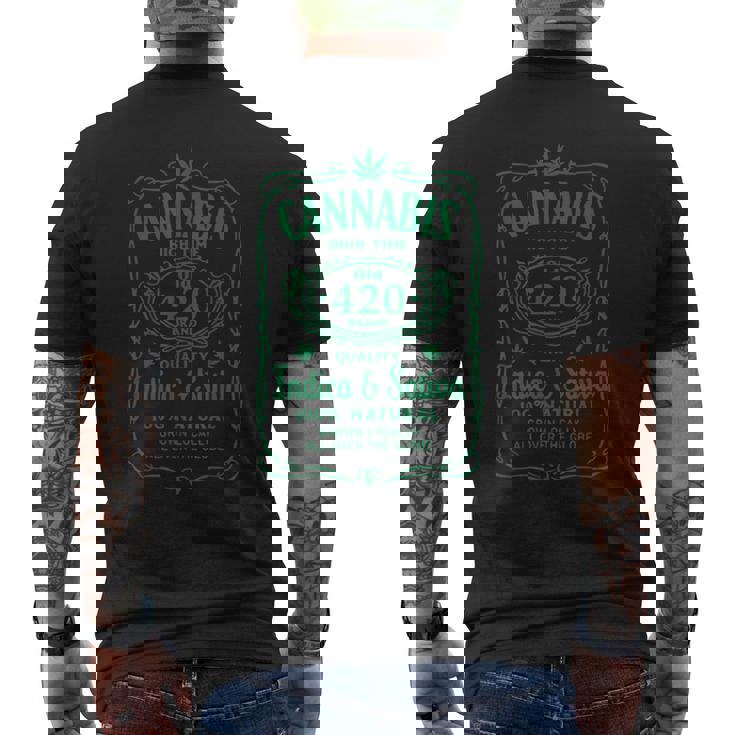 Cannabis High Time Old 420品質インディカ&サティバウィードtシャツ メンズTシャツ バックプリント