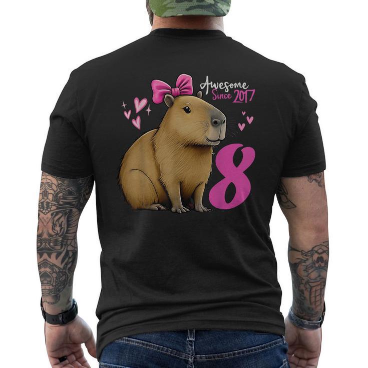 Capibara De 8 Años De Edad Para Niñas 8 Años De Edad Capibara Camiseta Hombre Estampado Espalda