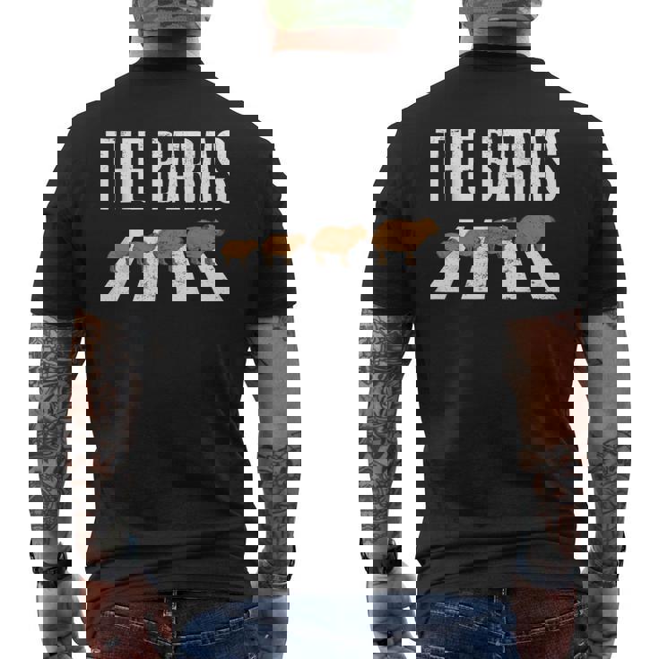 Capybara Capibara メンズTシャツ バックプリント