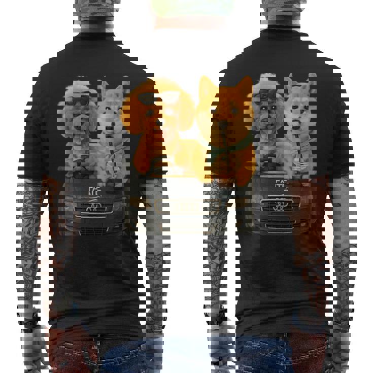 Car Dog メンズTシャツ バックプリント