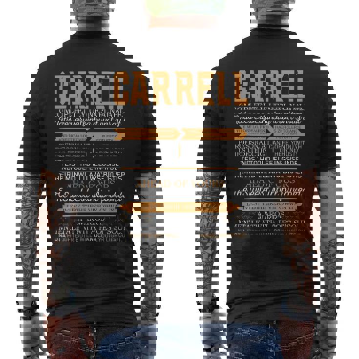 Carrell Completely Unexplainable Notices Everything But Won’T Say It Name Men's T-shirt Back Print