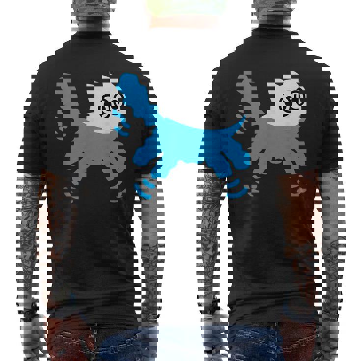 Catwimming Kitten In Water Cute Animalwimmer メンズTシャツ バックプリント