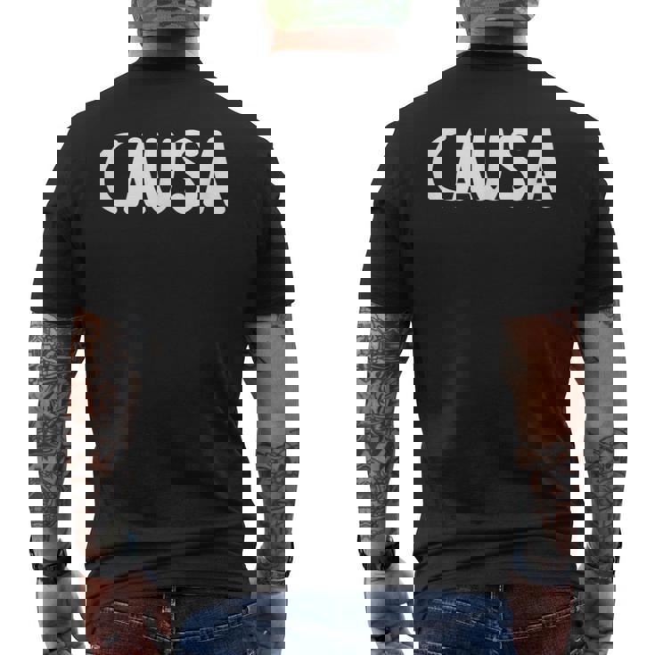 Causa フードデザイン メンズ レディース キッズ 面白い カウサ メンズTシャツ バックプリント