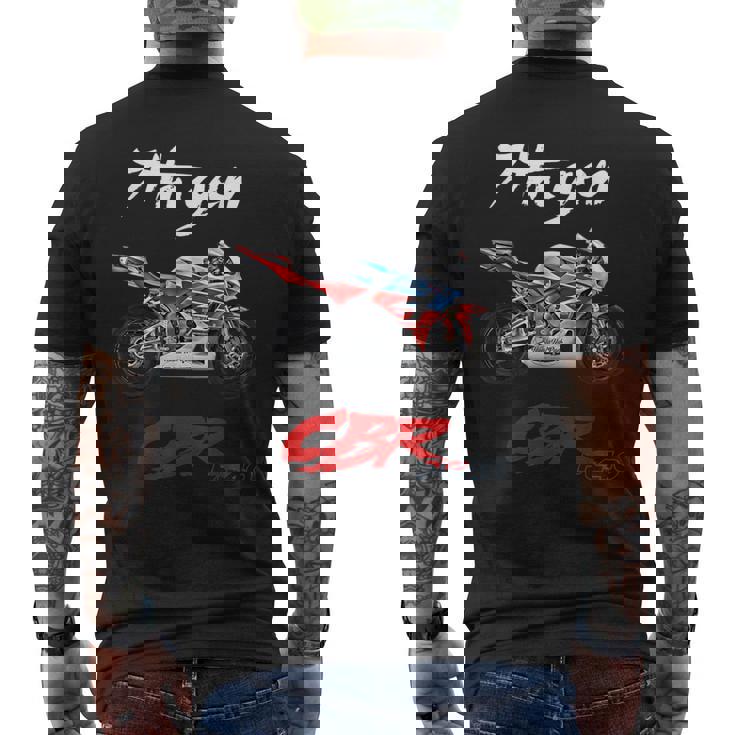 Cbr、オートバイ、オートバイ、ロードレース、バイカー、スポーツバイク、Pc40。 メンズTシャツ バックプリント