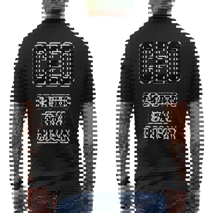 Ceo《Chotto Erai Ojisan ちょっとえらい おじさん》最高経営責任者【変なtシャツ屋さん】英語 面白い メンズTシャツ バックプリント