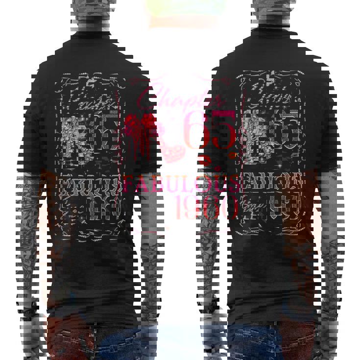 Chapter 65 Fabulousince 1960 Diamond Heels 65Th Birthday メンズTシャツ バックプリント