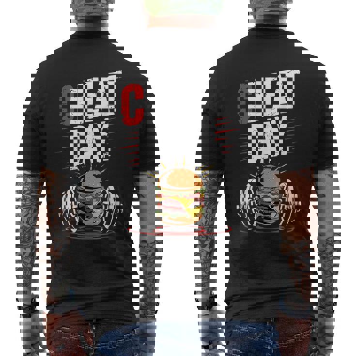 Cheat Day チート・デイ フィットネス 気ままなジム ブレイク ダイエット 冷え込む日 メンズTシャツ バックプリント