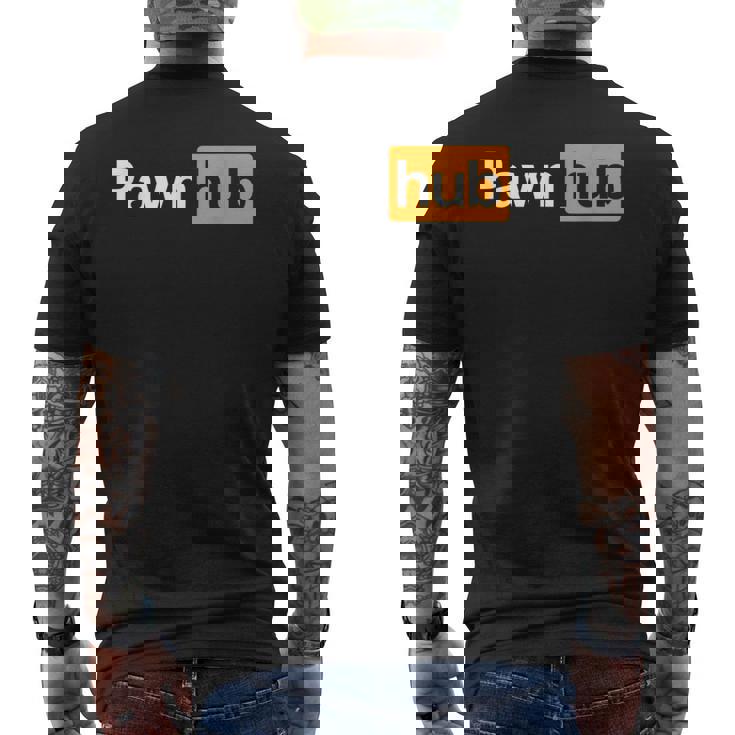 Chess Player ポーンハブ ファニー メンズTシャツ バックプリント