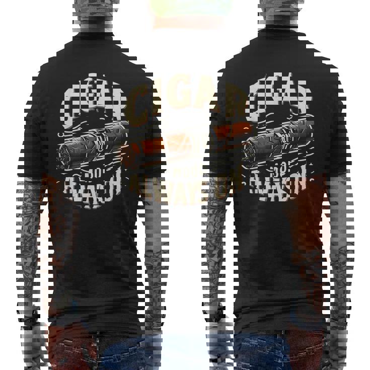 Cigar Mood Always On Cigar ファニーグラフィックtシャツ メンズTシャツ バックプリント