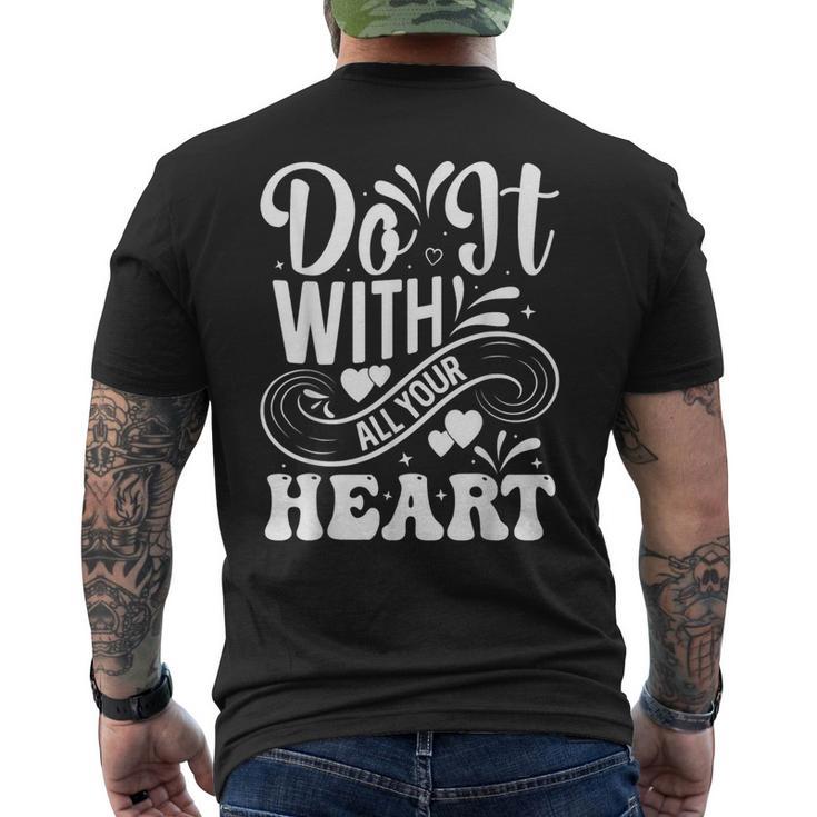 Cita Motivacional Inspiración Positivo Dicho Mensaje Deida Camiseta Hombre Estampado Espalda