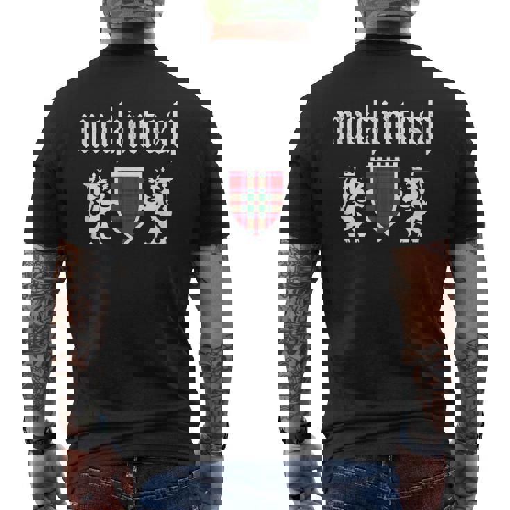 Clan Mackintosh タータン スコットランドチェック マッキントッシュクラン メンズTシャツ バックプリント