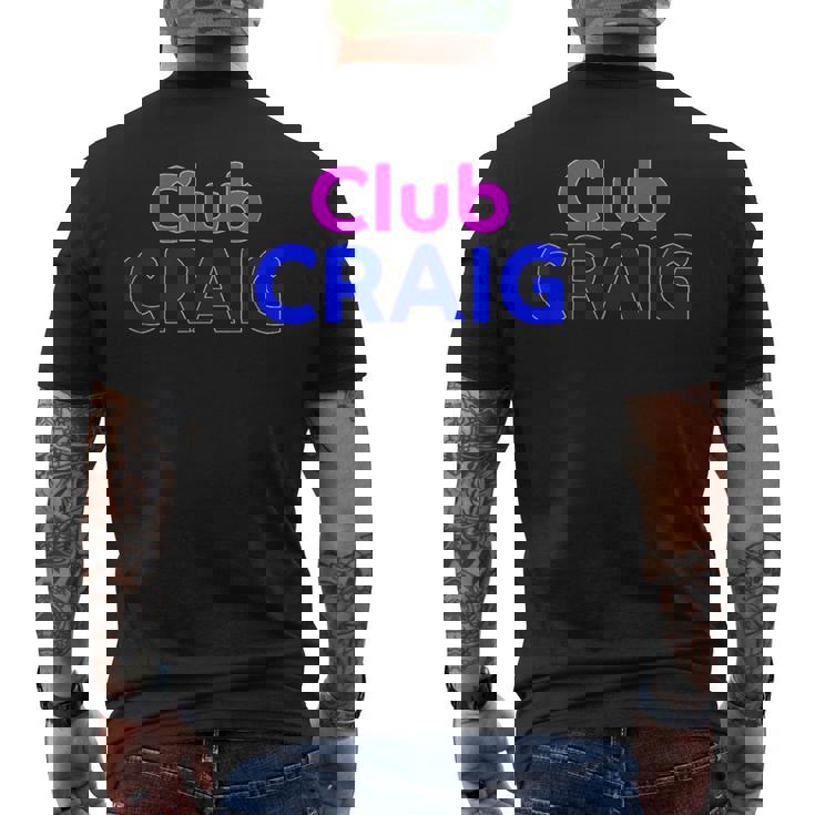 Club Craig 家族再会分隊 名前 メンズTシャツ バックプリント