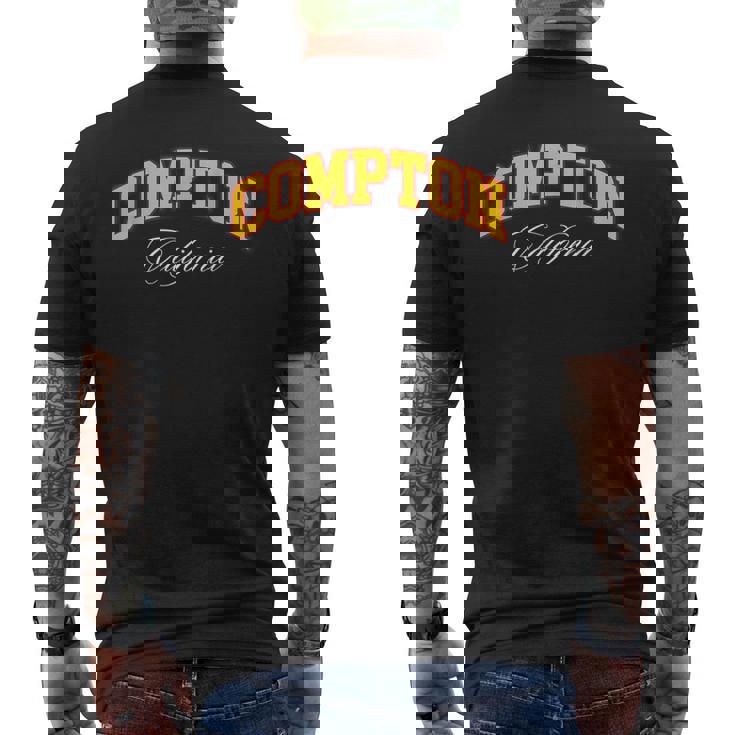 Compton Compton Pride California 310 Compton City Ca メンズTシャツ バックプリント