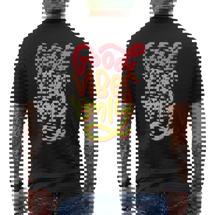 Cool Goodibes T Motivational Goodibes Only Quotes メンズTシャツ バックプリント