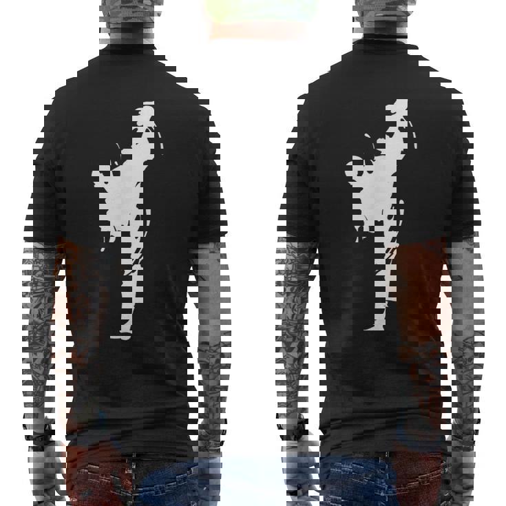 Cool Taekwondo Man Fighting Graphic & Cool s メンズTシャツ バックプリント