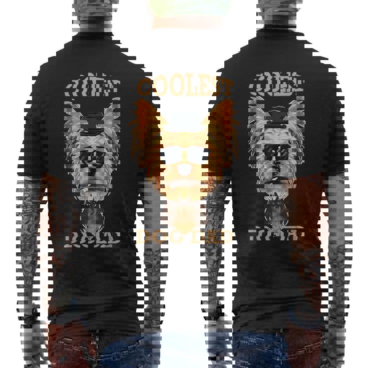 Coolest Dog Dad I Yorkshire Terrier パパ I ヨークシャー・テリア メンズTシャツ バックプリント