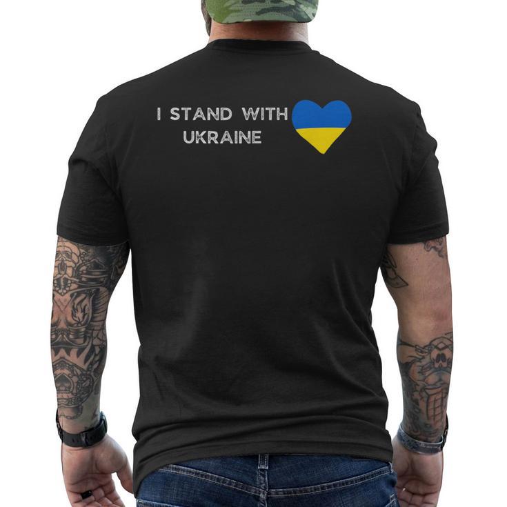 Corazón Azul Amarillo Ucraniano Conoporte De Eslogan Con Ucrania Camiseta Hombre Estampado Espalda