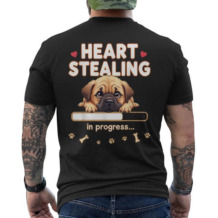 Corazón Bullmastiff Perro Divertido Regalo Bullmastiff Cachorro Camiseta Hombre Estampado Espalda