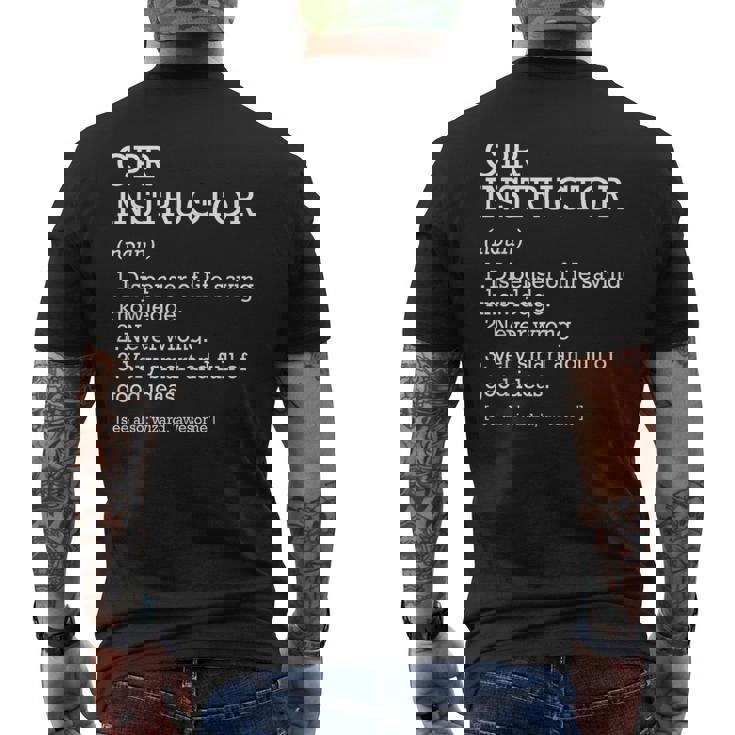 Cprインストラクター ジョブ定義 心肺蘇生 メンズTシャツ バックプリント