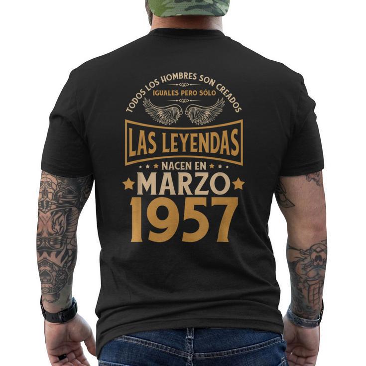 Cumpleaños Hombre Regalos Las Leyendas Marzo 1957 Camiseta Hombre Estampado Espalda
