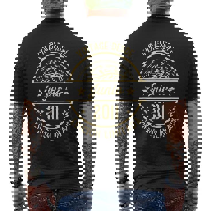 Cumpleaños Hombre Regalosintage Desde Junio 2011 Camiseta Hombre Estampado Espalda