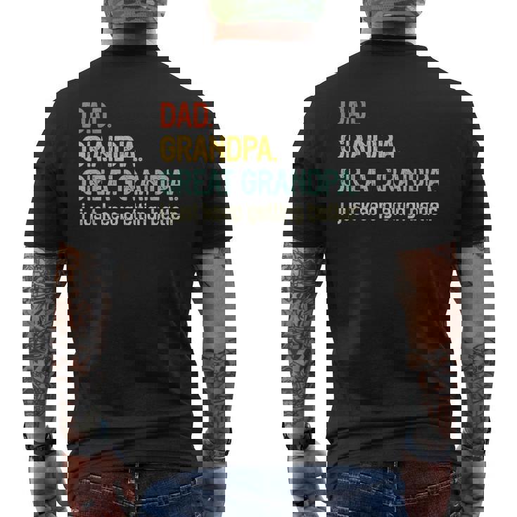 Dad Grandpa Great Grandpa Fathers Day For Grandpa Men's T-shirt Back Print