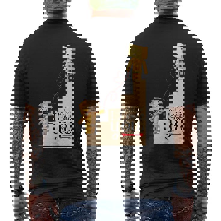 Danbo's Love メンズTシャツ バックプリント