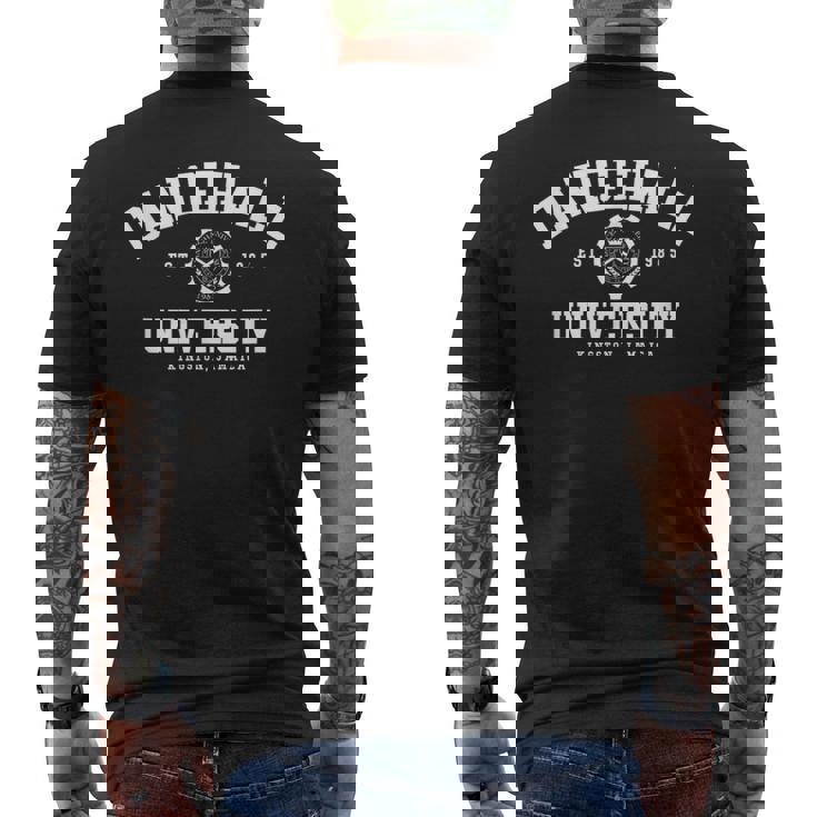 Dancehall University Jamaica ジャマイカ レゲエ Reggae Dub Roots メンズTシャツ バックプリント