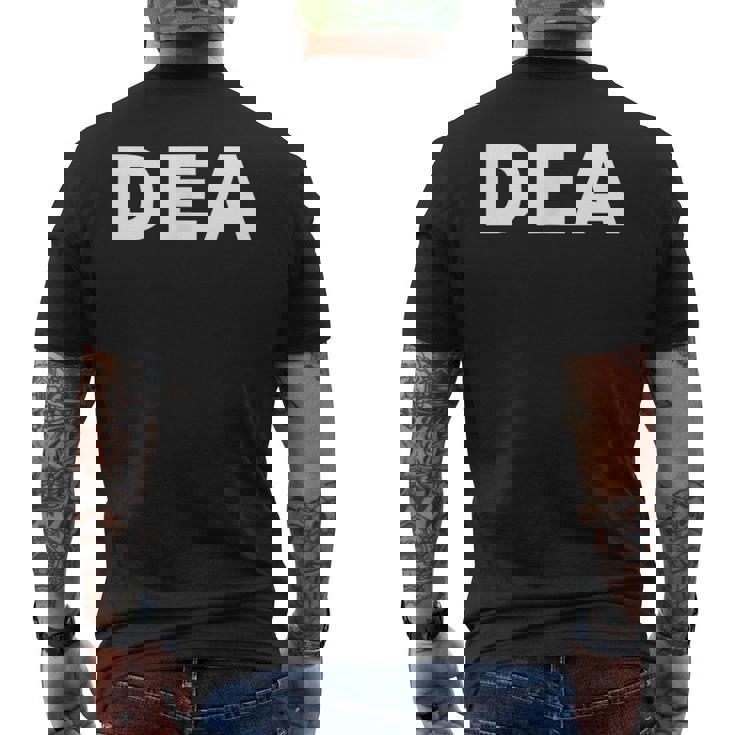 Dea エージェント 麻薬取締局 前後 メンズTシャツ バックプリント