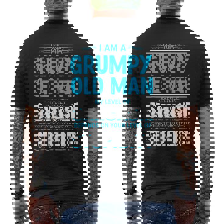 Dearcasmo Con Texto En Inglés I Am A Grumpy Old Manarcasm Texto En Inglés Camiseta Hombre Estampado Espalda