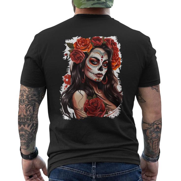 Dia De Los Muertos La Catrina T-shirt imprimé au dos