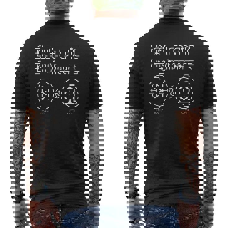 Diodo En Ohm Electronic Engineer Camiseta Hombre Estampado Espalda