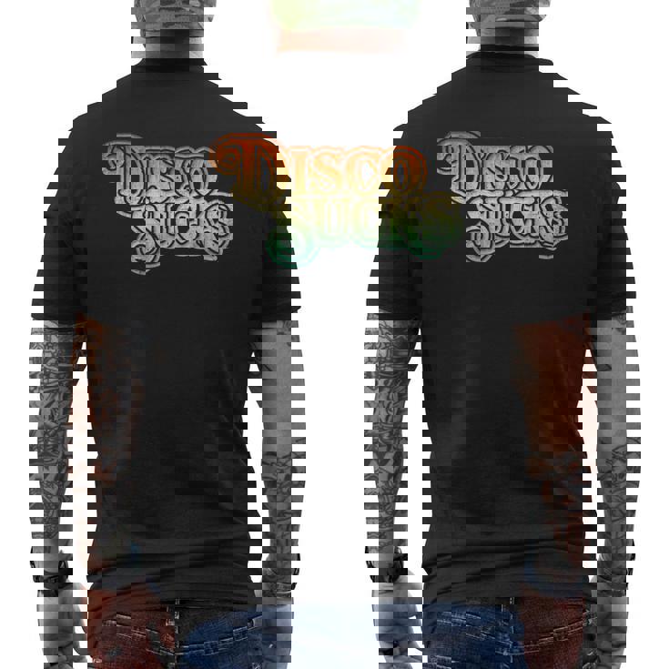 Discoucks 1970S Retrointage Desgastado T Camiseta Hombre Estampado Espalda