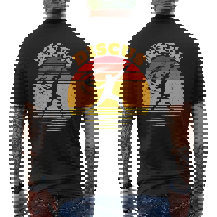 Discus ヴィンテージサンセット メンズTシャツ バックプリント