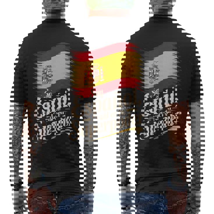 Diseño Divertido De España Orgullo Porer Español Camiseta Hombre Estampado Espalda