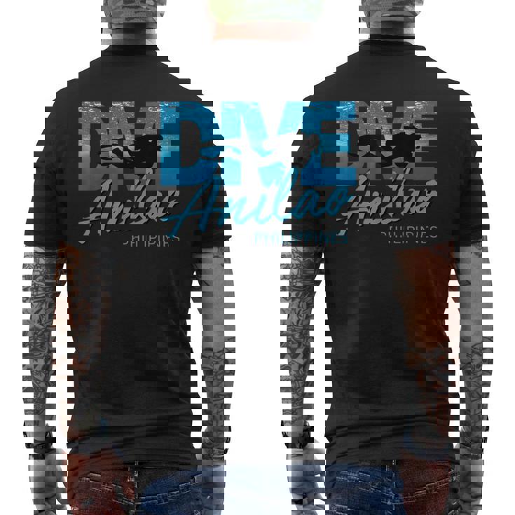 Dive Anilao フィリピンスキューバダイビングトリップダイバーtシャツ メンズTシャツ バックプリント