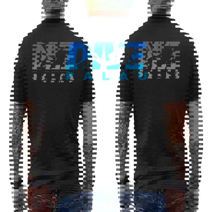 Dive Palau、パラオでのスキューバダイビング メンズTシャツ バックプリント
