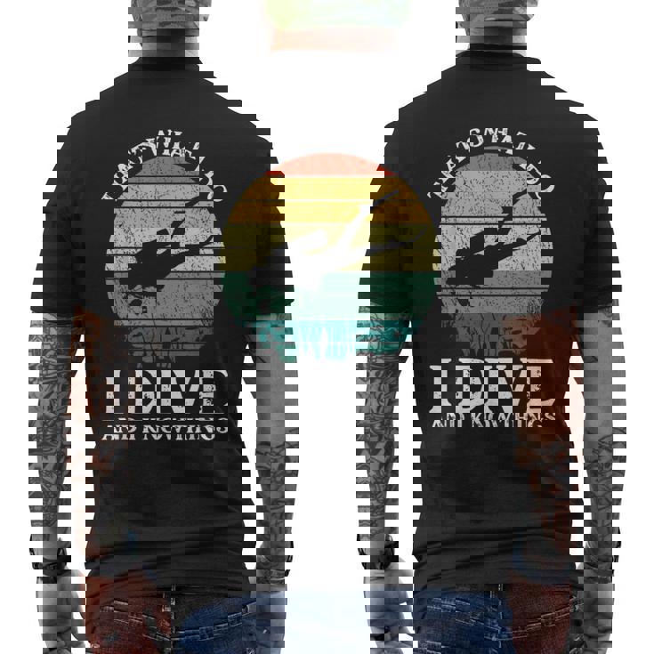Diverintage Ocean Diver I Dive Camiseta Hombre Estampado Espalda