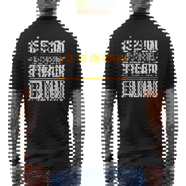 Divertido Coach Un Buen Entrenador De Balonmano Entrenador Camiseta Hombre Estampado Espalda
