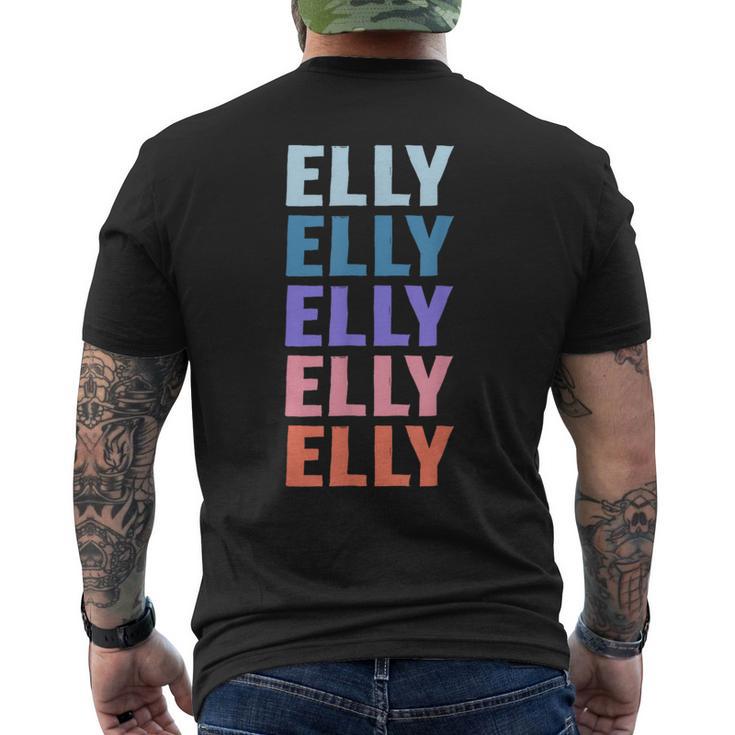 Divertido Regalo Nombre Elly Personalizado Primer Nombre Camiseta Hombre Estampado Espalda